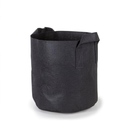 YUEcthynous Pflanzsack,5 Stück Pflanztasche aus Vliesstoff Pflanztöpfen, Pflanzenbehälter mit Griffe für Tomaten, Blumen, Pflanzen und mehr, Schwarz - 5 Gallonen (Balck)