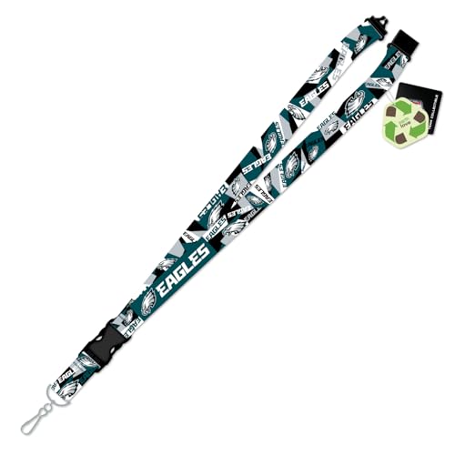 Denco Philadelphia Eagles Sustainable Shattered Design Lanyard