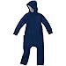 Produktbild Disana ZIPP-OVERALL, 100% Bio-Merinowolle GOTS, IVN Best | mit Kapuze und Reißverschluss | für Tragekinder geeignet | Newborn Baby Kleinkind Kind Unisex | Made in Germany | Marine Gr. 86-92
