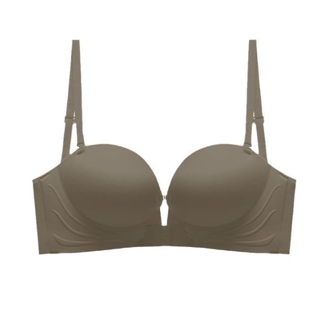 AdrinflyBras for Women Cross Back Beautiful Bra with Small Breasts Gathered and Enlarged Green