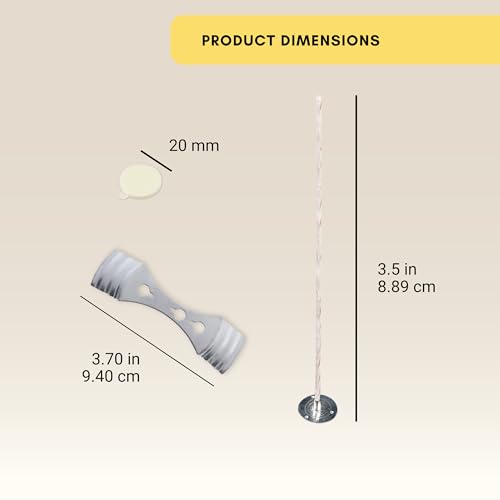 Kit de mechas para velas 50 unidades con accesorios miniatura 4
