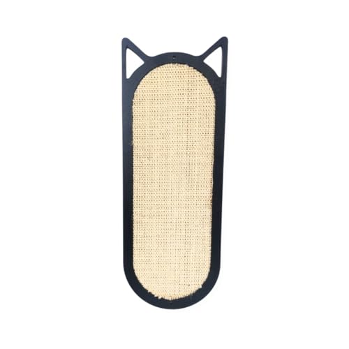 Brinquedo Arranhador Gatos Vertical Parede Grande Fino (Preto, G)