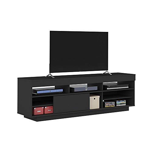 Artely Treviso Tv Table For 60 Inch Tv, Black, W 180 cm X D 41.5 cm X H 56.5 cm