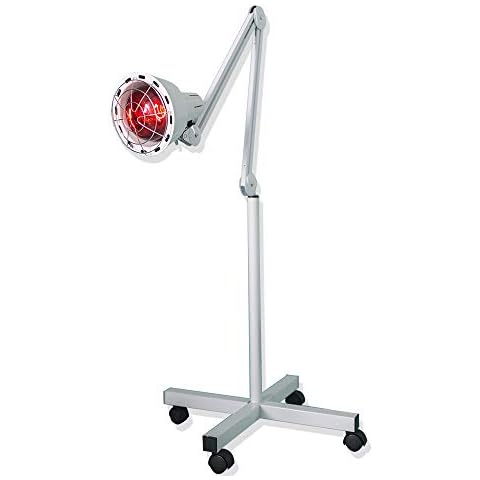 Sanqiao 275W Infrared IR Heating Floor Lamp for Thermotherapy Muscle Pain Relief Accupuncture Beauty Treatment - Dimmable Heat with Stand & Flexible Arm Cover