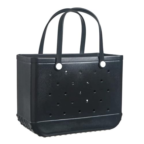 Rubber Beach Tote Bag Large Waterproof Washable Tip Proof Durable Open Tote Bag for the Beach Boat Pool Sports