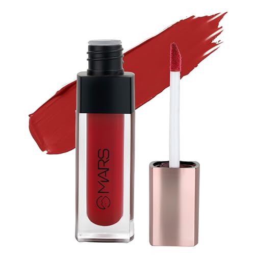 Image of MARS Popstar Non-Drying Liquid Mousse Lipstick for Women with Matte Finish | Lightweight and Non-Sticky Formula | Up to 12 Hour Long Lasting | Transferproof & Waterproof (6.0ml) (06-Starry)