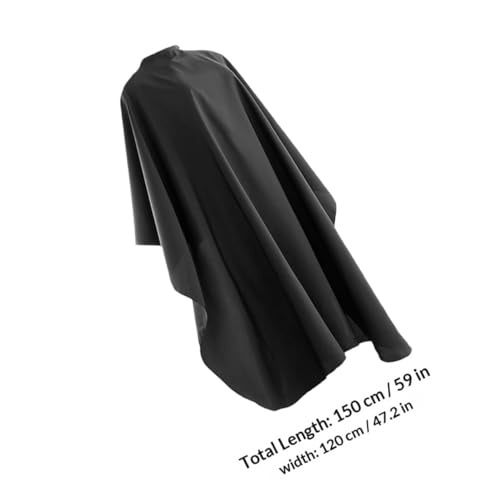 Capa profesional para corte de cabello con cierre de botón 120x150cm capa de peluquería de satén para uso en salón o barbería miniatura 2