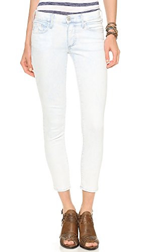 True Religion Women's Halle Mid Rise Denim Crop 26 Inch in Soul Eyes