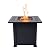 Sol Living Outdoor Propane Fire Pit Table 50,000 BTUs Outdoor Fire Pit Propane Fuel Type Metal Patio Fire Pit with Lava Rocks & Lid Durable Firepits for Outside & CSA Certified Outdoor Fireplace