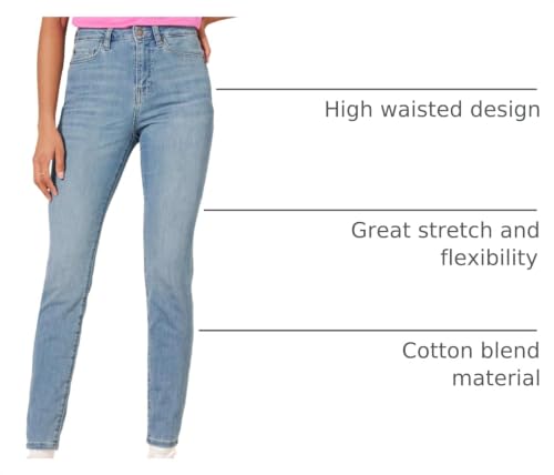 Image of Amazon Essentials Women's High-Rise Skinny Jeans with Stretch, 5-Pocket Styling, 3 Inseam Lengths - Discontinued Colors