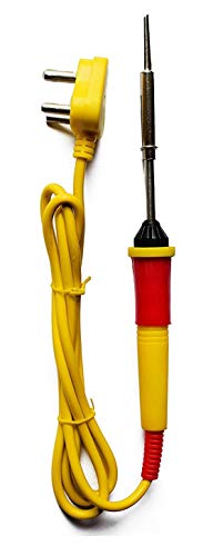Image of VCK 25 Watt Corded Electric Soldering Iron With | 1 Meter Solder Wire | Wire Stripper | Stand | Wik (1)
