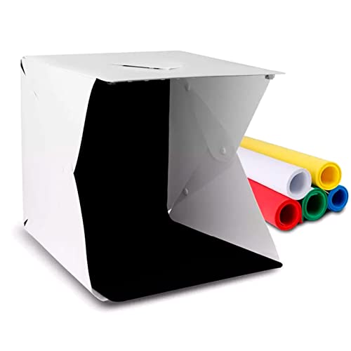 Mini Studio Fotográfico 6 Fundos Colorido 40cm T-Phot Bivolt