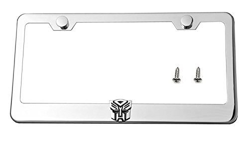 Transformer Autobot 3d Stainless Steel License Plate Frame New