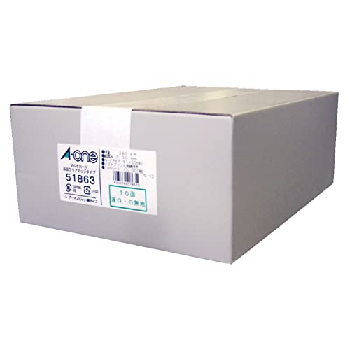 Amazon | エーワン マルチカード 名刺 両面クリアエッジ 厚口 3000枚分