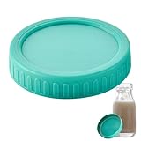 Sghtil Carpetas tormentosas de boca ancha para conservas de boca ancha: piezas versátiles para tarros de cristal con tapa de boca ancha, tapas portátiles para tarros