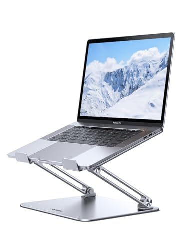 UGREEN Laptop Stand for Desk Laptop Riser Holder Foldable Portable Computer Stand Ergonomic Compatible with MacBook Pro Air Notebook and Tablets 10-17.3 Inch