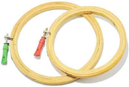 Nawani Wooden Embroidery Hoop Ring Frame. 2 Pieces : Size - 5" inches and 6" inches-image-10