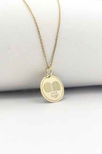 Colgante de corazón LKBEADS de plata ley 925 amuleto grabado ideal para regalar en momentos de amor 2
