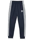 adidas Originals Kids' Adicolor Superstar Track Pants, Shadow Navy/White, Large