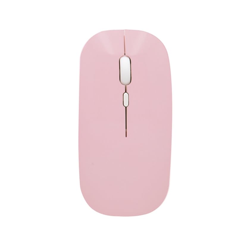 Image of YODI Ultra-Slim Bluetooth Keyboard & Mouse Combo, Multicolor Portable Small Slim Typewriter Compact Ergonomic Travel Wireless Keyboard Mouse for Apple iPad iPhone Tablet iOS Android Windows (Pink)