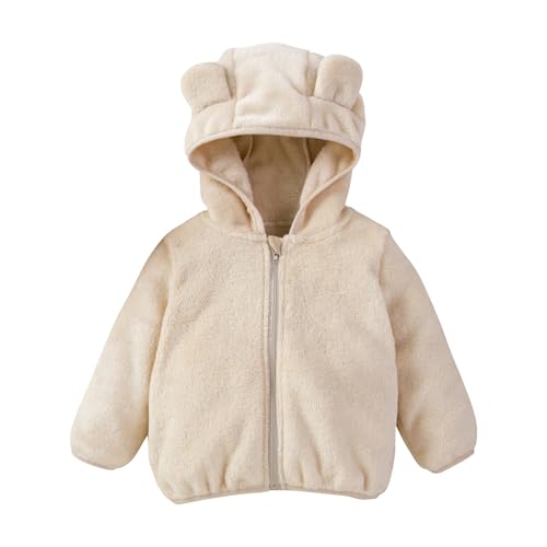 Girl Fuzzy Fleece Hoodies Jacket Cute B𝐞ar Ear Shaggy Trendy Hoody Coat Sh𝐞rpa Casual Thick Outwears for Toddler