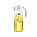 Caraffa per Acqua refrigerante Caraffa di Vetro addensata con Manico Anti-scottatura brocca di Vetro Trasparente per Il Succo di Limonata Vino Latte caffè Caldo/Acqua Fredda Caraffa Acqua per Calda