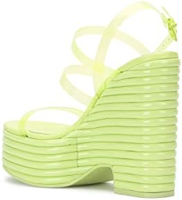 Jessica Simpson Women's Cholena Platform Wedge Sandal, Daquiri Green, 5 | Image 5