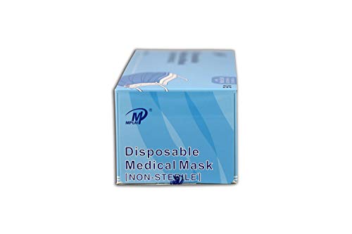 Disposable 3 Ply Face Mask 50 Pcs (Pack) Medical Grade Non Woven 3-PLY BFE 98%