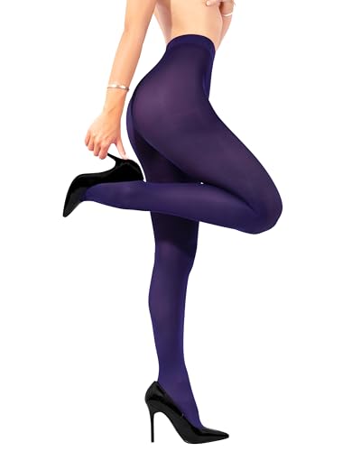 Image of sofsy 10-Year Hosiery Craftsmanship - Italian 40 Den Run Resistant Opaque Tights for Women | High-Waist, Reinforced Toe
