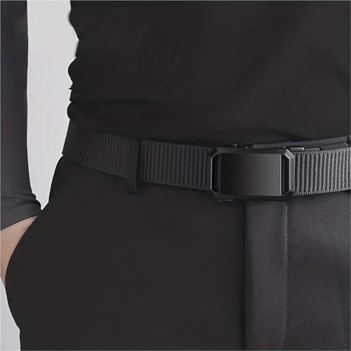 Automatic Buckle Belt Canvas Tactical Workwear Casual Outdoor Military Training Pants Belt For Men4