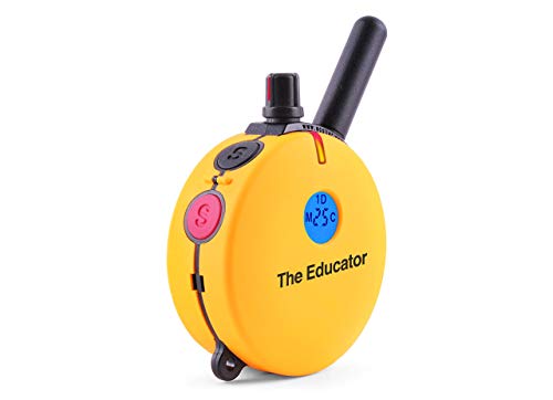 Educator Et-400-3/4 Mile Rechargeable Dog Trainer Ecollar With Remote For Medium And Large Dogs By E-Collar Technologies - Electric, Vibration And Tone Stimulation Collar W/Petstek Training Clicker #TOP3