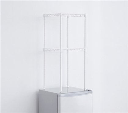 DormCo Suprima Mini-Fridge Organizer Shelves - White
