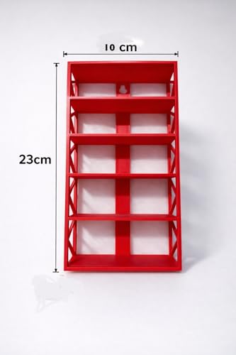 Image of Car Display Stand [Single Stand -5 Shelves -Red- Hotwheel Stand