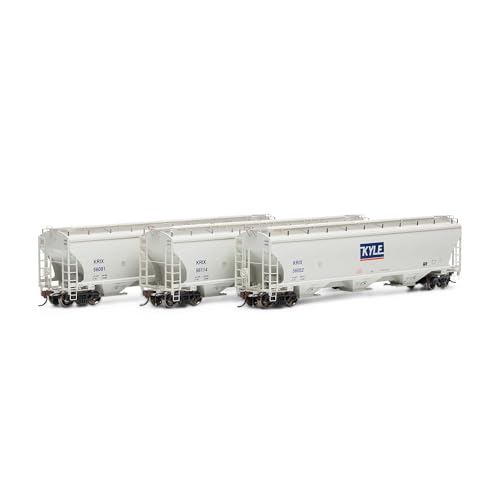 Athearn HO Trinity 3-Bay Hoppers KRIX # 1 3 ATHG97161 HO Rolling Stock
