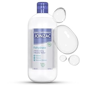 Organic Rehydrate Moisturizing Micellar Water – Gentle Makeup Remover -Leaves Skin Hydrated – Sensitive Skin Approved- Dermo Tested – 16.9 Fl Oz