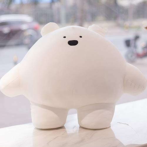 Image of 9 inch Cute Bear Plush Stuffed Animal Body Pillow Fat Cartoon Cylindrical Body Pillows for Kids, Super Soft Hugging Toy Gifts for Bedding, Kids Sleeping Nap Kawaii Pillow