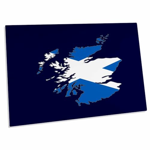 3dRose Desk Pad Scotland Rugby Fan Saltire Flag Map miniatura 1