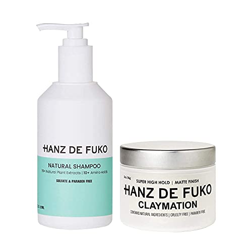 Hanz De Fuko Hair Care Products Bundle, Premium MenΓ’β¬β’s Natural Shampoo (8 oz) & Claymation Hair Styling Clay (2 oz) Hanz De Fuko Hair Care Products Bundle, Premium MenΓ’β¬β’s Natural Shampoo (8 oz) & Claymation Hair Styling Clay (2 oz)