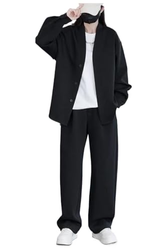 [LyuSyoEn] �Z�b�g�A�b�v �����Y �W���[�W ���� �p�[�J�[ �����O�p���c �J�W���A�� ���Y�{�� ������� �傫���T�C�Y ���n �j�����p 2�_�Z�b�g �X�|�[�c�E�G�A ���[���E�G�A �t �H �~ (�u���b�N,5XL)