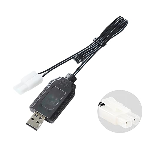 Chargeur NiMH/NiCd 20W – 2A Max – Tamiya/mini-Tamiya – Pinces Crocodiles – Pour RC, Airsoft, Drone