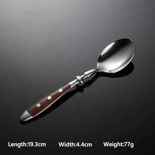 IKXO-16-Pieces-Brown-Gum-Wood-Handle-Silverware-Set-for-4-Exquisite-Ergonomic-Flatware-Set-Food-Grade-Stainless-Steel-Cutlery-Set-Tableware-Eating-Utensils-Mirror-Finished-Dishwasher-Safe IKXO 16 Pieces Brown Gum Wood Handle Silverware Set for 4 Exquisite Ergonomic Flatware Set Food Grade Stainless Steel Cutlery Set Tableware Eating Utensils Mirror Finished Dishwasher Safe