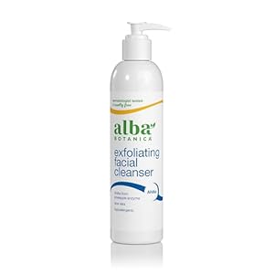 Alba Botanica Exfoliating Facial Cleanser, with Pineapple Enzyme and Aloe Vera, 8 Oz (Packaging May Vary)