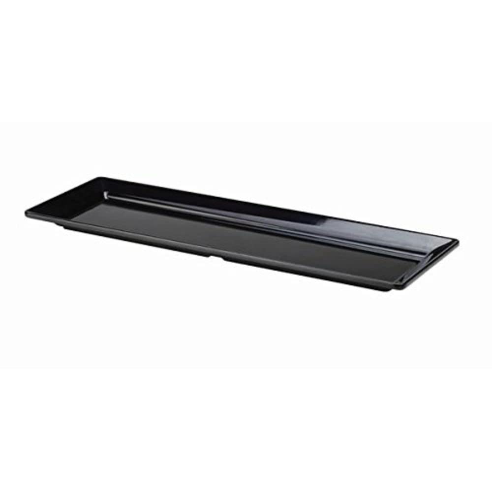 Plateau Rond Antidérapant Genware - Diamètre 28 Cm - Noir - Revêtement Caoutchouc