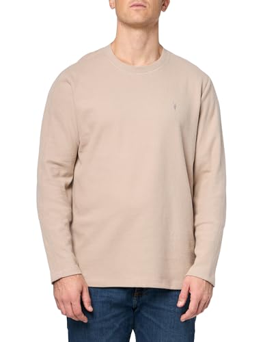 (取寄) オールセインツ メンズ ロウ ロング スリーブ クルー AllSaints men Rowe Long Sleeve Crew Jet Black AllSaints Men's Rowe Long Sleeve Crew Neck Shirt, Boston Taupe