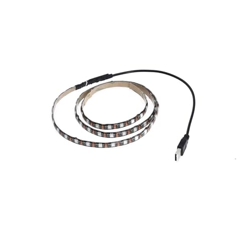 Tira LED flexible RGB con control USB para iluminación decorativa miniatura 1