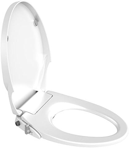 Homlex Bidet Toilet Seat,ELONGATED V-shape Self-Cleaning Dual Nozzles bidet toilets attachment. Rear & Feminine Cleaning toilet bidet