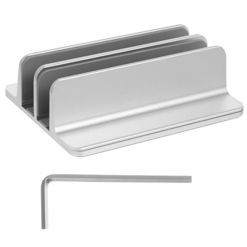 Soporte Vertical Ajustable para Laptop de Aluminio