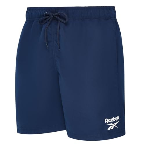Reebok Yale Mens Swimming Shorts | Lightweight and Breathable Polyester Quick Dry Shorts | Mens Swim Trunks for Swimming and Other Outdoor Activities, Vector Navy, M