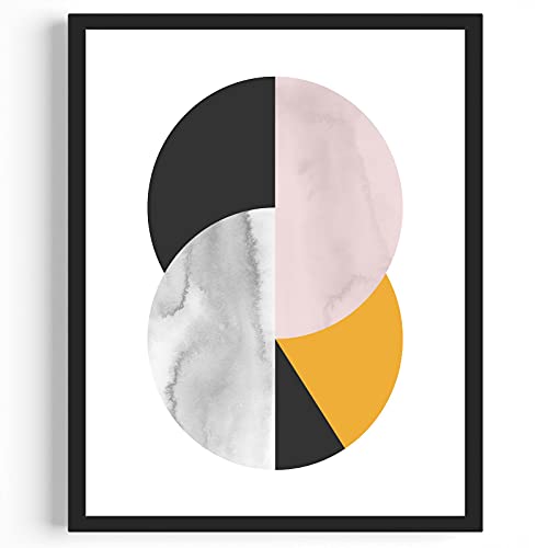 Abstract Circle Mid Century Art Print Mid Century Circle Mid Century Wall Art Geometric Print Circle Print Watercolor Print Circle Art Print Circle Art Wall Print Midcentury Modern 8X10 Unframed #TOP1