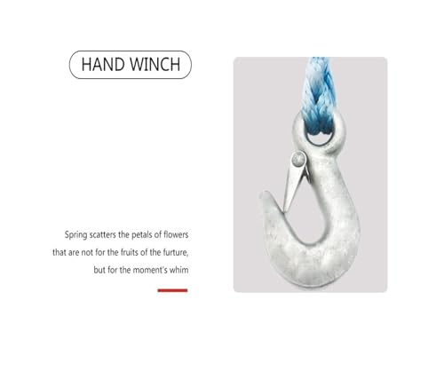 Winche manual de 2200 lbs con cable de acero miniatura 5